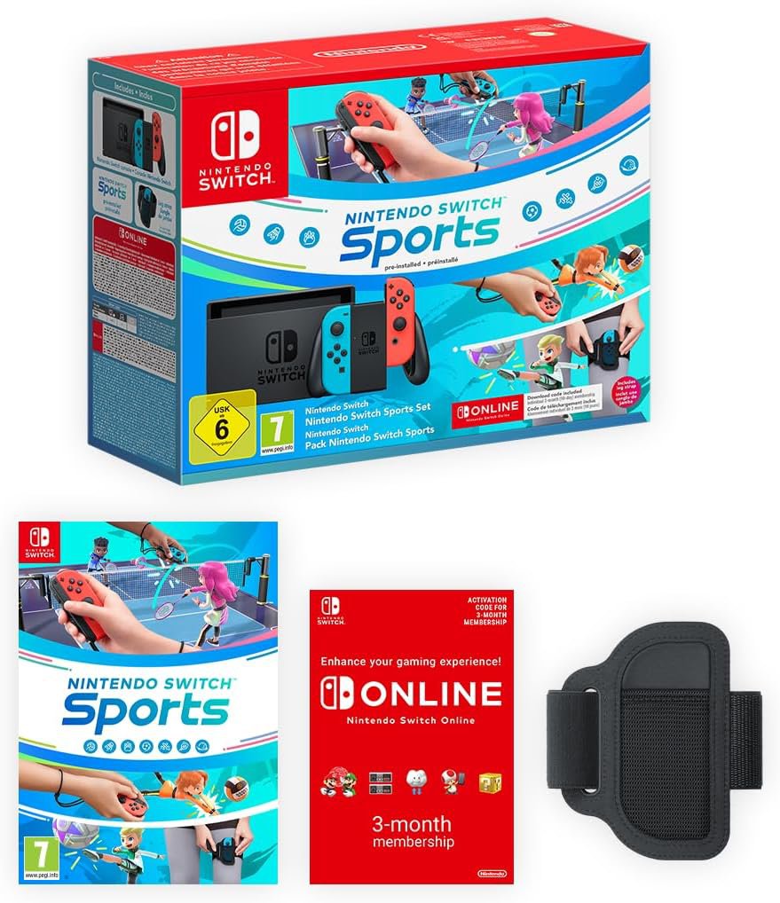 Nintendo Switch + Nintendo Switch Sports + 3 mėn. Online