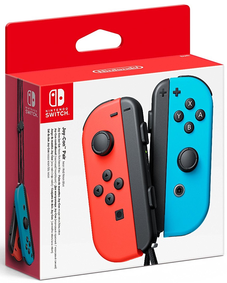 Pultelių pora Joy-Con Nintendo Switch raudona/mėlyna