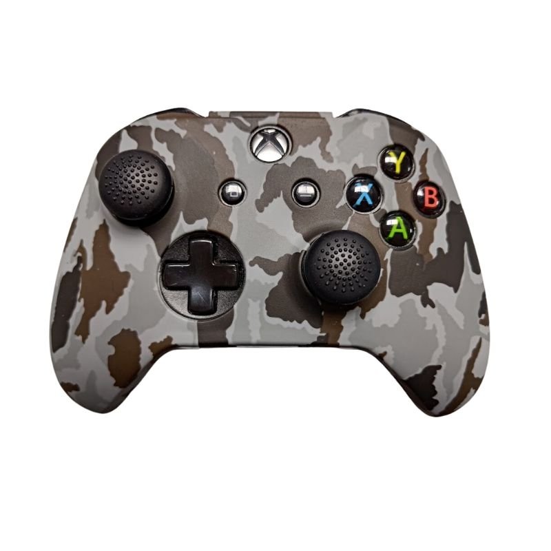 Silikoninė apsauga Xbox One pulteliui Pilka Camo