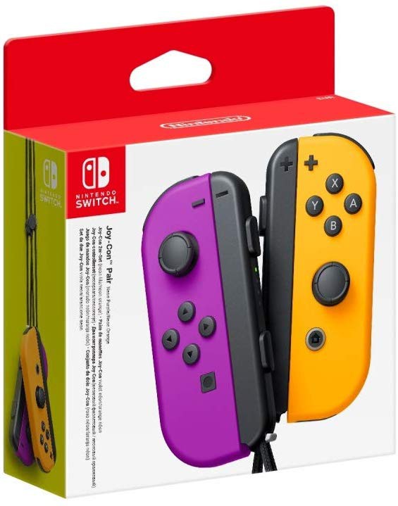 Žaidimų pultai Joy-Con violetinis /oranžinis Nintendo Switch Neon Purple, Neon Orange