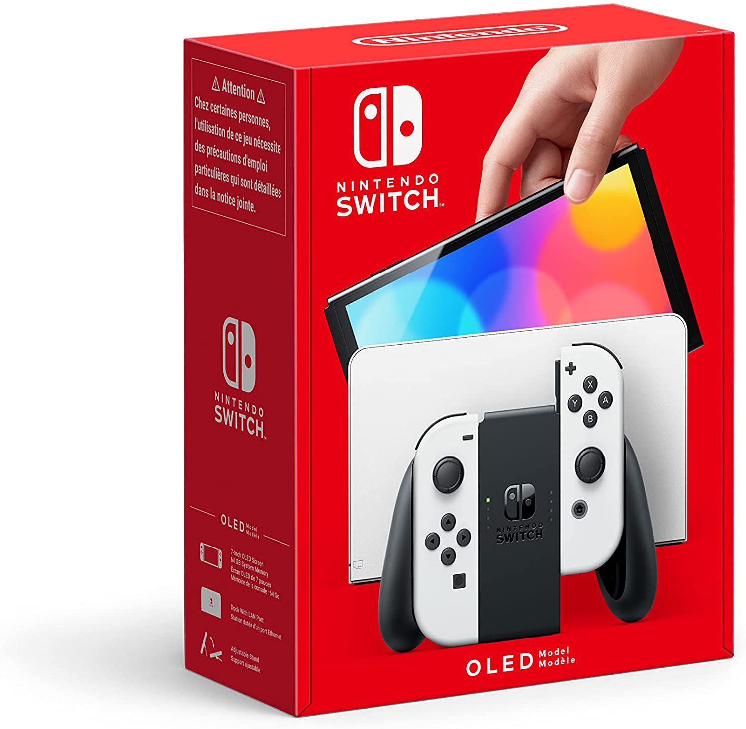Nintendo Switch OLED Baltas