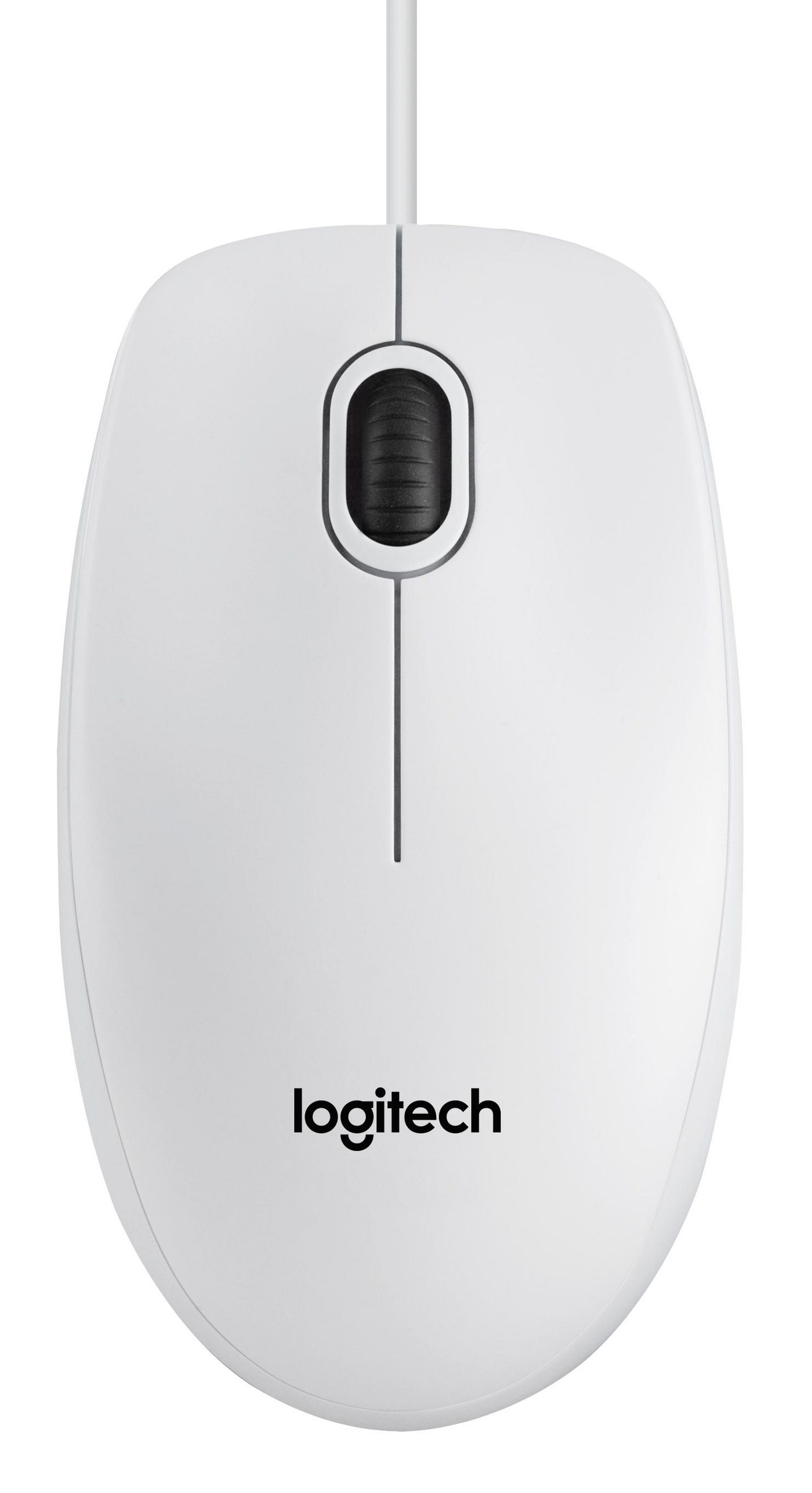 Logitech | B100 | Portable Optical Mouse | White