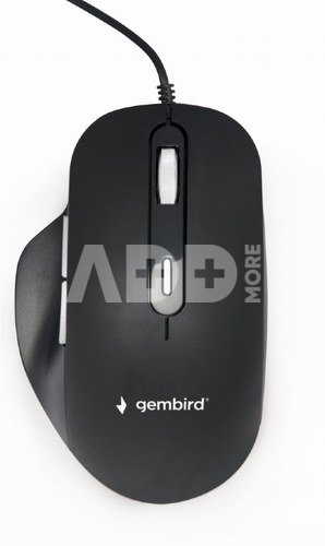 Gembird | Optical USB LED Mouse | MUS-6B-02 | Optical mouse | Black