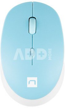 Natec | Mouse | Harrier 2 | Wireless | Bluetooth | White/Blue