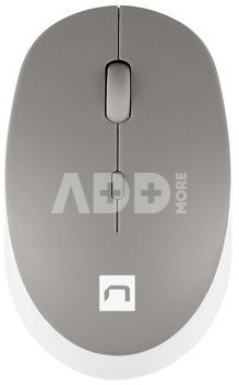 Natec | Mouse | Harrier 2 | Wireless | Bluetooth | White/Grey