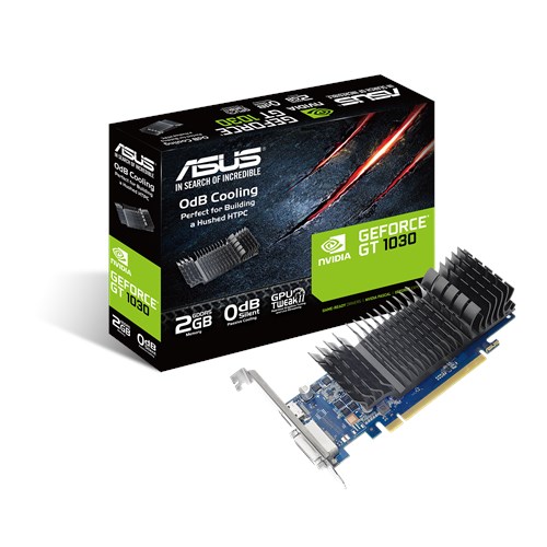 Asus | GT1030-SL-2G-BRK | NVIDIA | 2 GB | GeForce GT 1030 | GDDR5 | DVI-D ports quantity 1 | HDMI ports quantity 1 | PCI Express 3.0 | Memory clock speed 6008 MHz | Processor frequency 1506 MHz