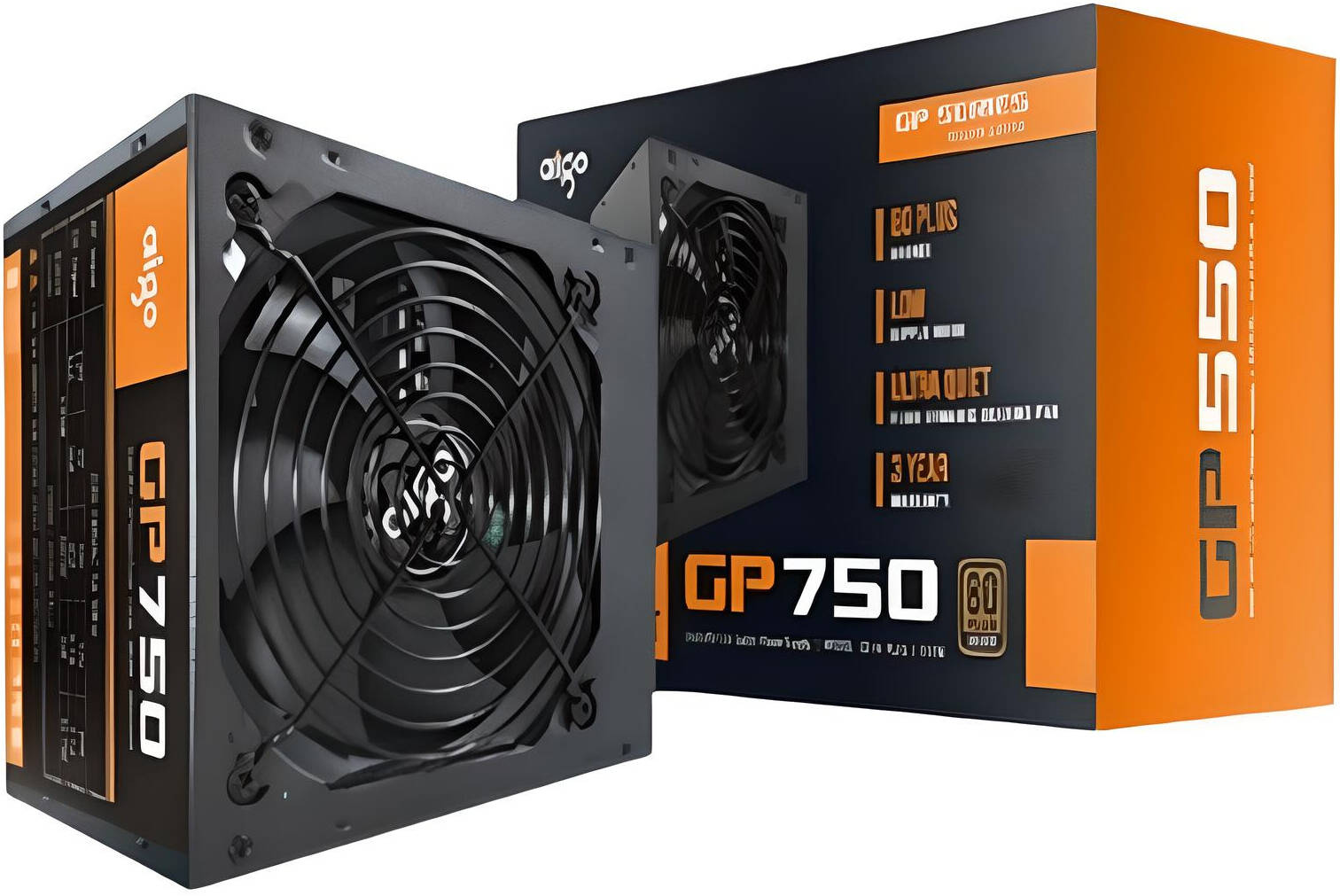 Maitinimo blokas AIGO GP 750 (80+ Bronze)