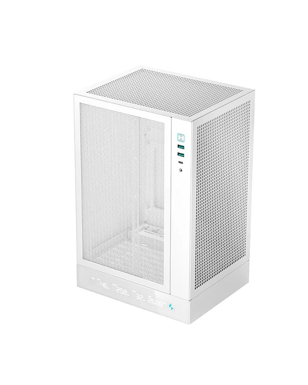 Deepcool PC Gaming Case | CH170 DIGITAL | White | Mini ITX | Power supply included No | ATX PS2