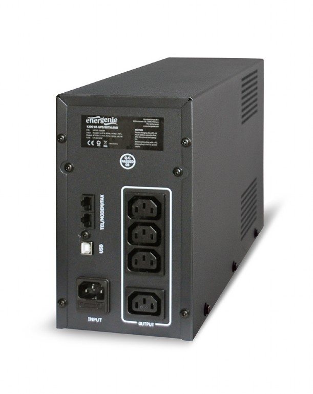 EnerGenie | UPS UPS-PC-1202AP | 1200 VA | 220 V | 220 V