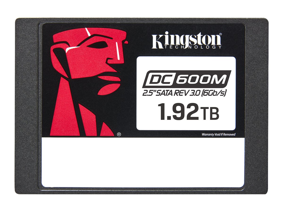 Kingston DC600M | 1920 GB | SSD form factor 2.5" | Solid-state drive interface SATA Rev. 3.0 | Read speed 560 MB/s | Write speed 530 MB/s