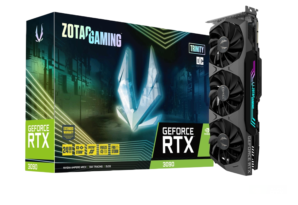 ZOTAC RTX 3090 24GB TRINITY OC (JUODA)