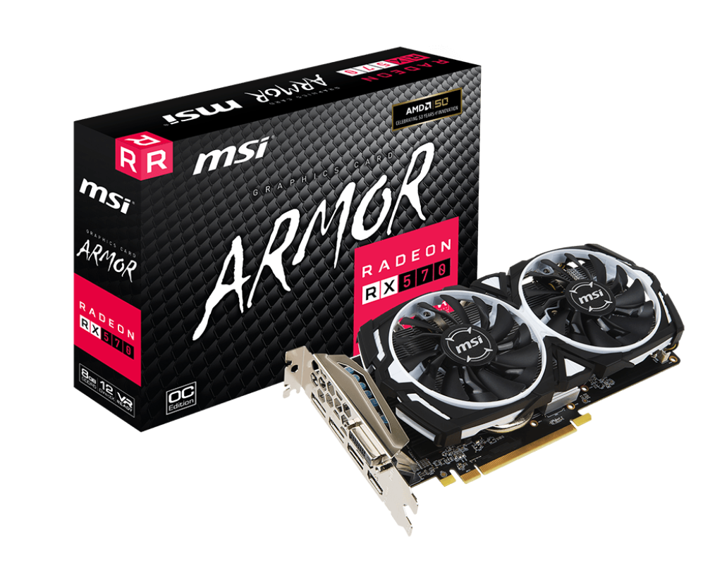 MSI RX 570 8GB ARMOR OC (JUODA)