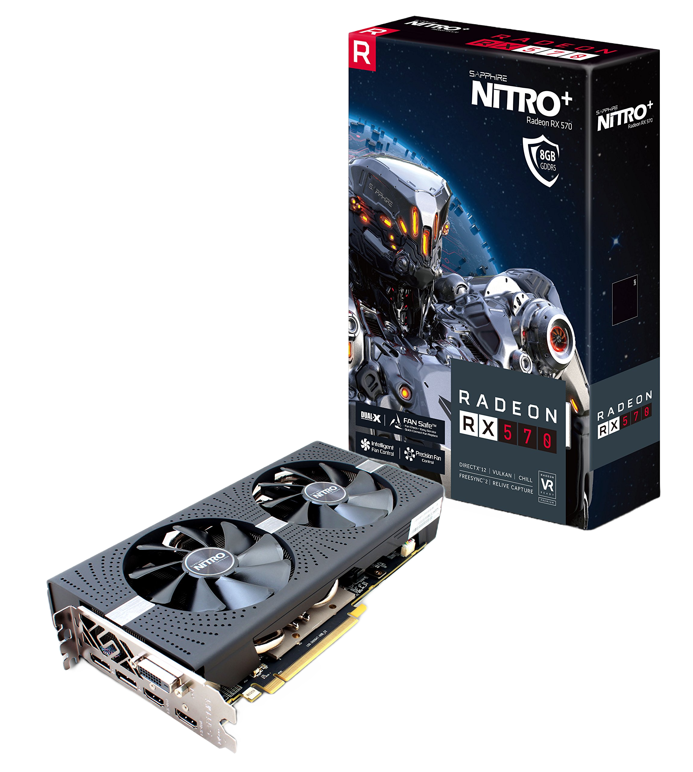 SAPPHIRE RX 570 8GB NITRO+ (JUODA)