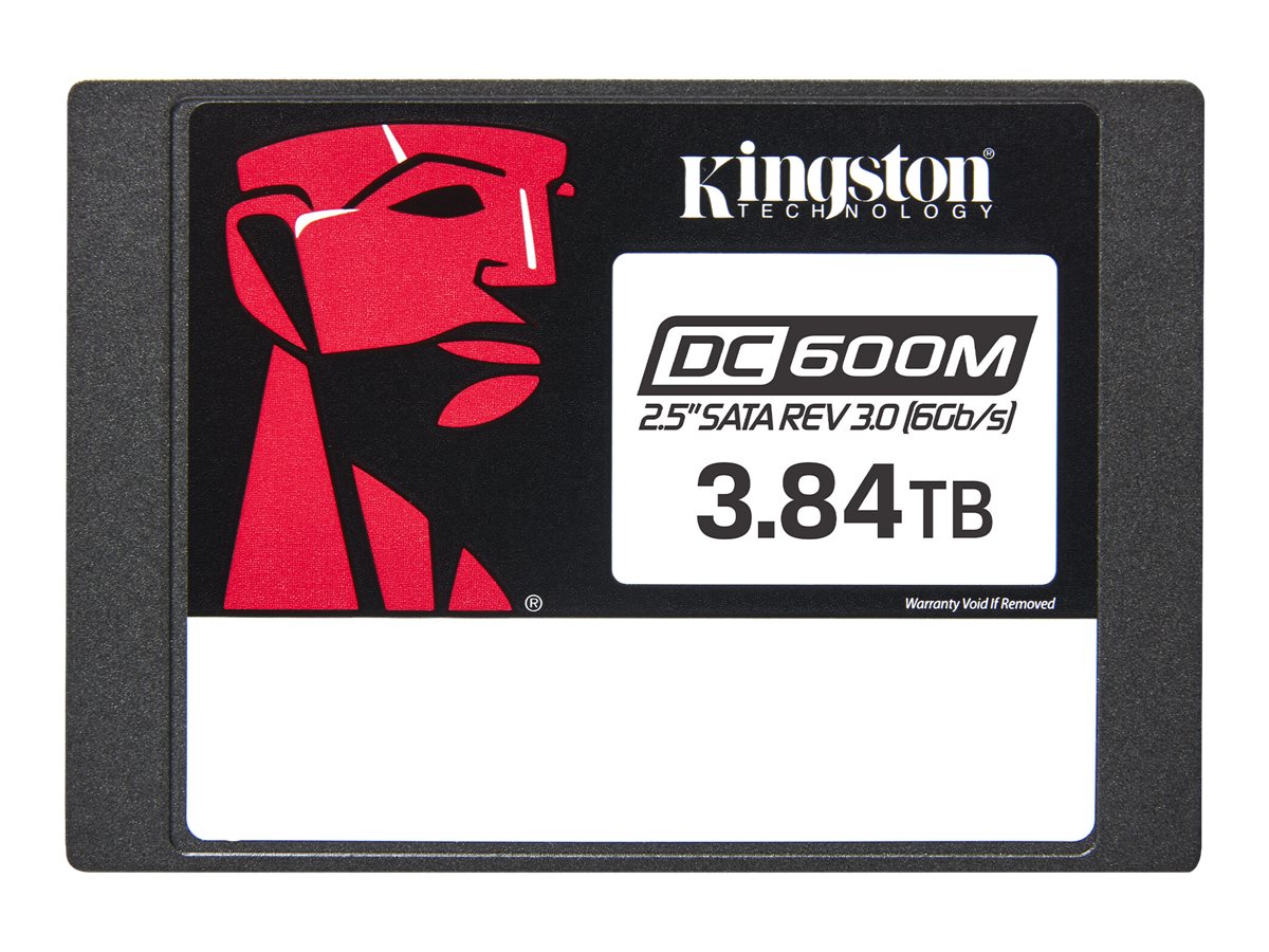 Kingston DC600M | 3840 GB | SSD form factor 2.5" | Solid-state drive interface SATA Rev. 3.0 | Read speed 560 MB/s | Write speed 530 MB/s