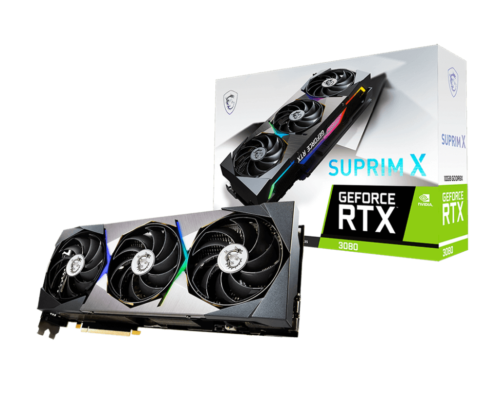 MSI RTX 3080 10GB SUPRIM X (JUODA)
