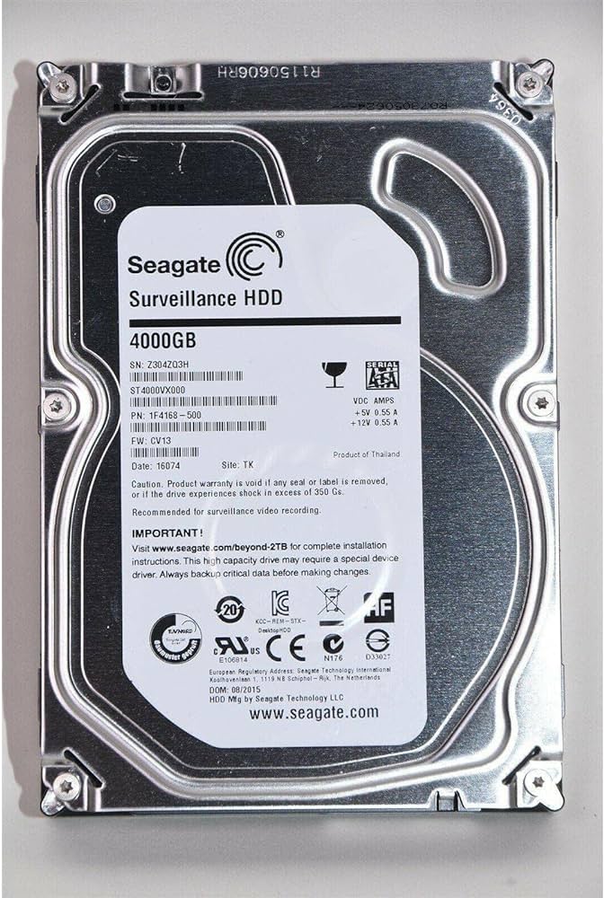 4TB Seagate ST4000VX000 Kietasis diskas 3,5" (Atnaujinta)