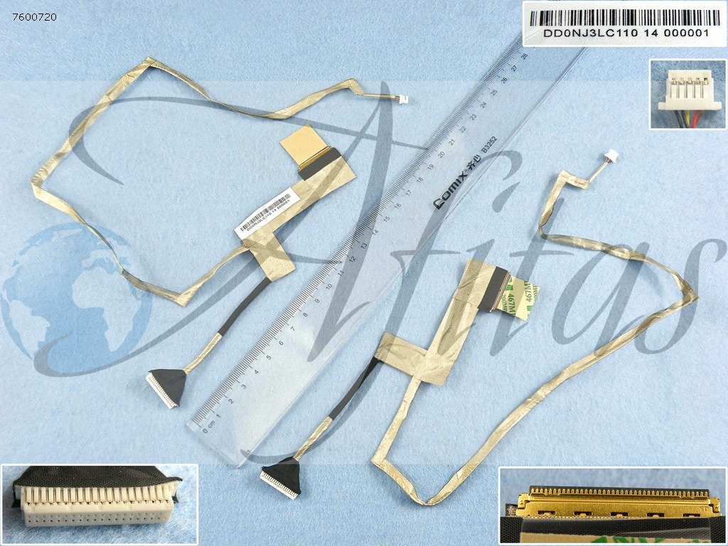 Ekrano kabelis Asus K72  K72F K72JK  K72DY  K72JR  X72KR