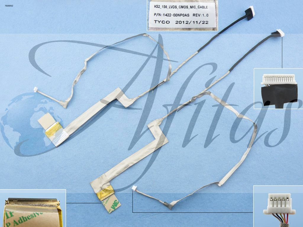 Ekrano kabelis Asus K52 K52F K52J K52JR K52JE K52N