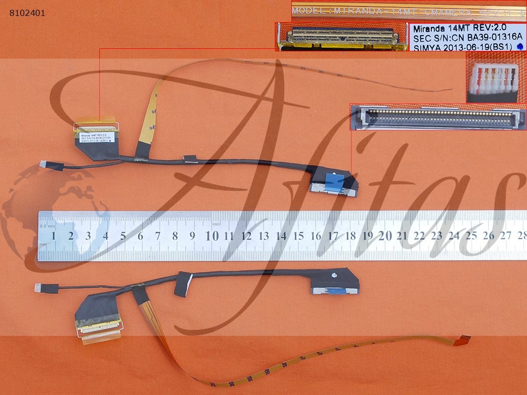 Ekrano kabelis  Samsung NP530U4E   NP540U4E