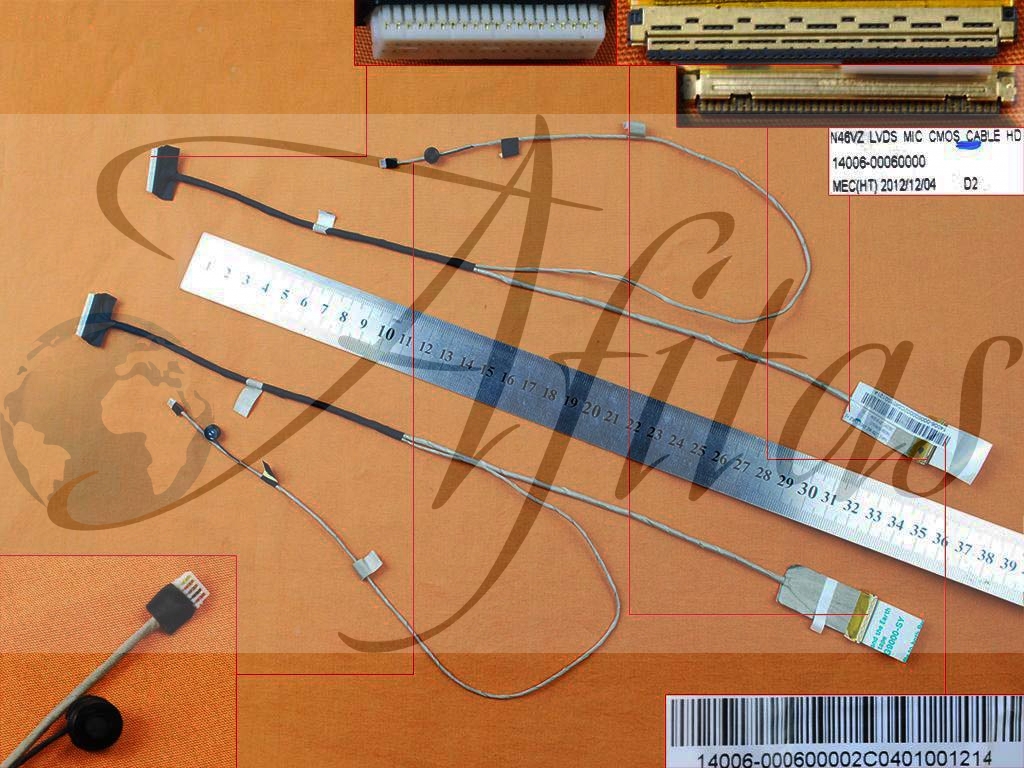 Ekrano kabelis Asus N46vz N46v N46j N46jv N46