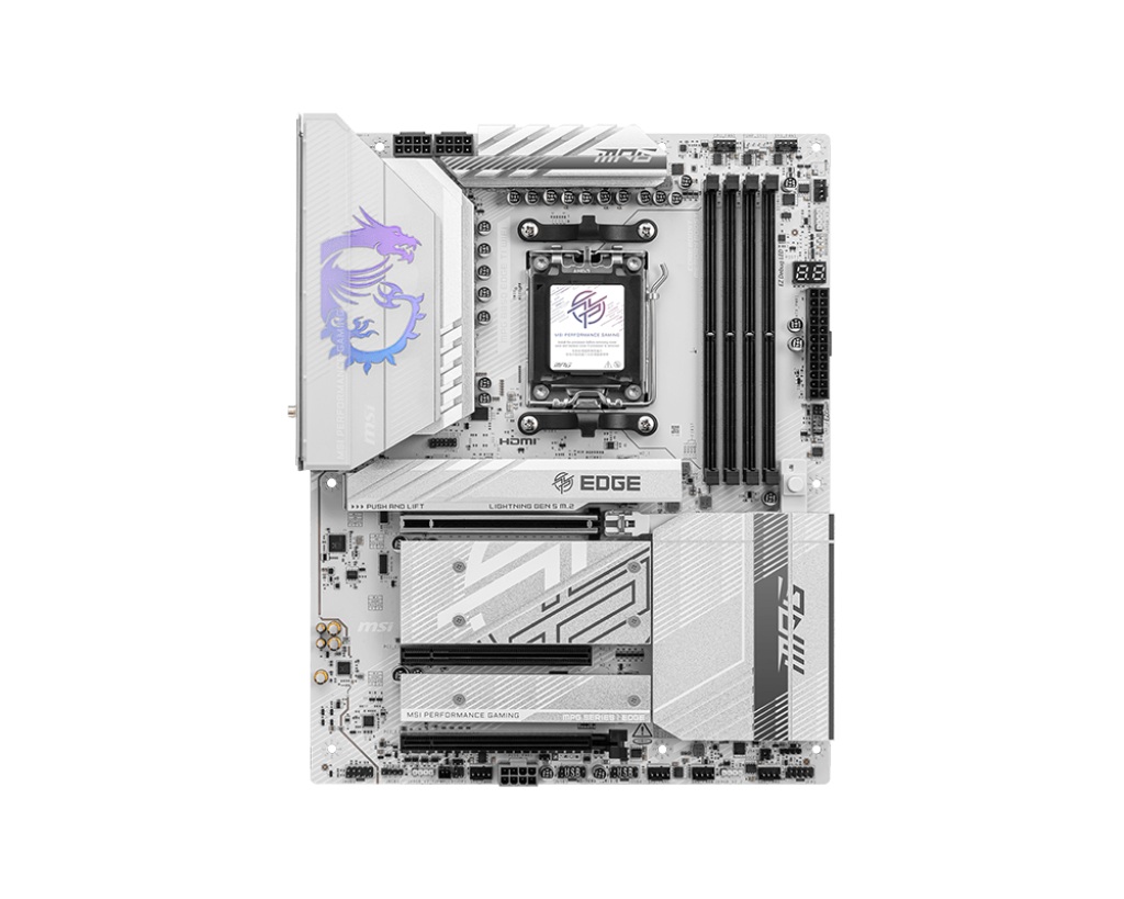 MSI MPG B850 EDGE TI WIFI | Processor family AMD | Processor socket AM5 | DDR5 | Supported hard disk drive interfaces SATA, M.2 | Number of SATA connectors 4