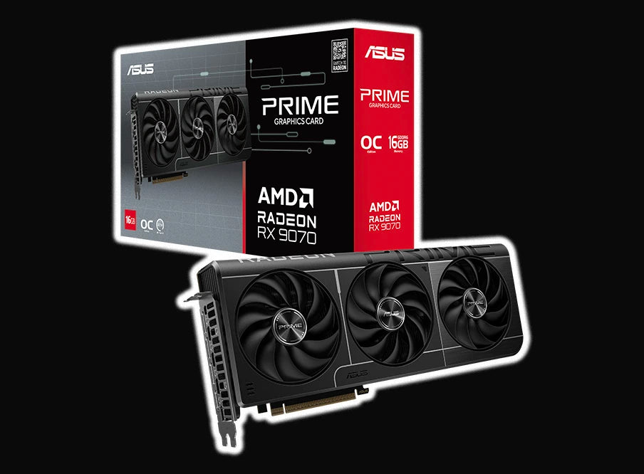 ASUS Prime Radeon RX 9070 OC Edition, 16GB GDDR6