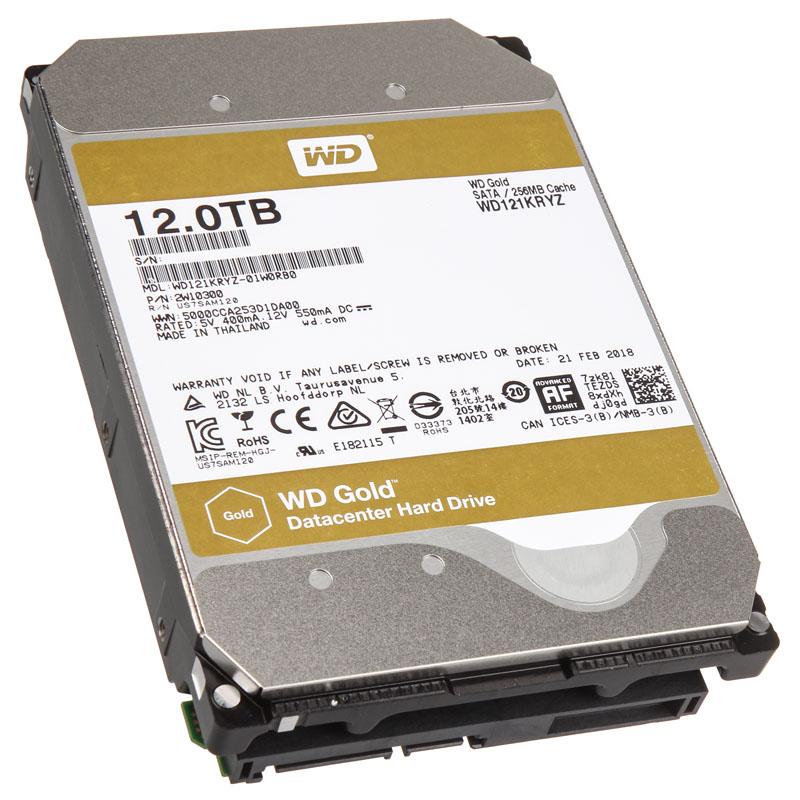 12TB Western DIgital Gold - Data Center Hard Drive - WD121KRYZ (Atnaujinta)