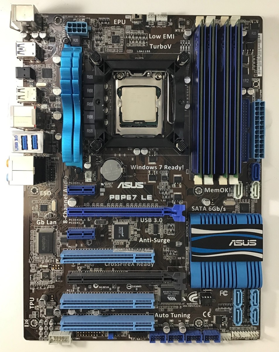 Pagrindinė plokštė ASUS P8P67 LE  (Atnaujinta)