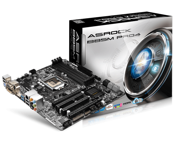 Pagrindinė plokštė ASROCK B85M-PRO4 (Atnaujinta)