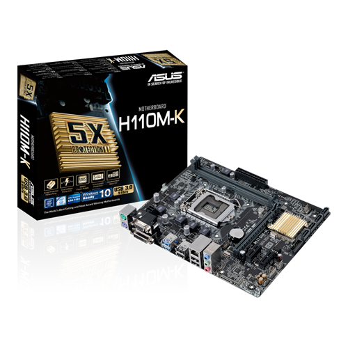 Pagrindinė plokštė ASUS H110M-K (Atnaujinta)
