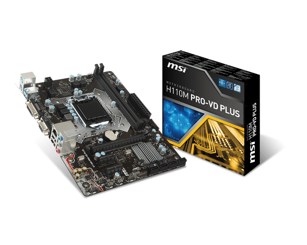 Pagrindinė plokštė MSI H110M PRO VD PLUS (Atnaujinta)