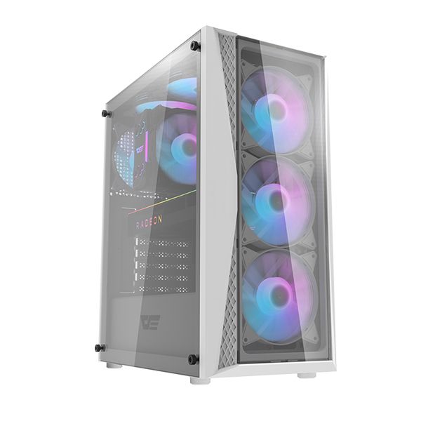 Darkflash DK352 Plus computer case (white) + 4 ARGB fans