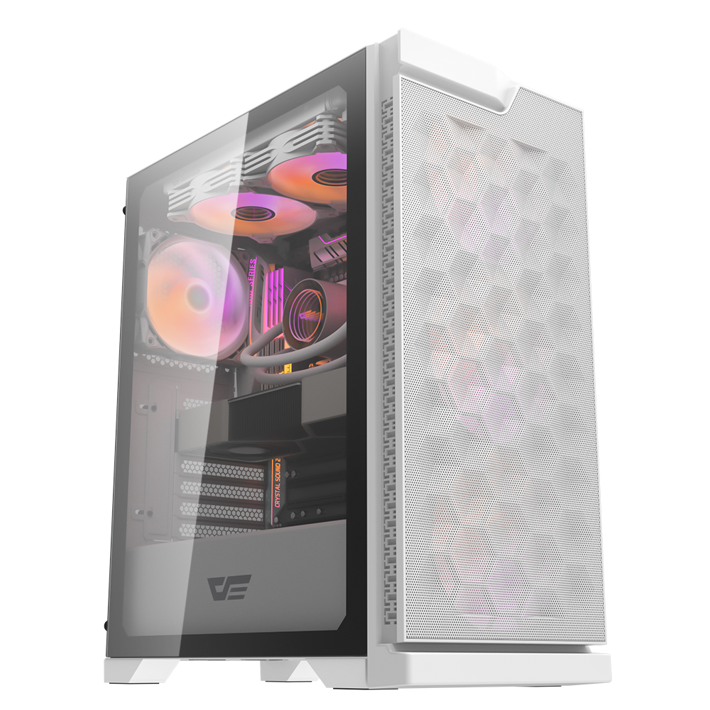 Korpusas DarkFlash DK361 4 ARBG FAN (BALTA)