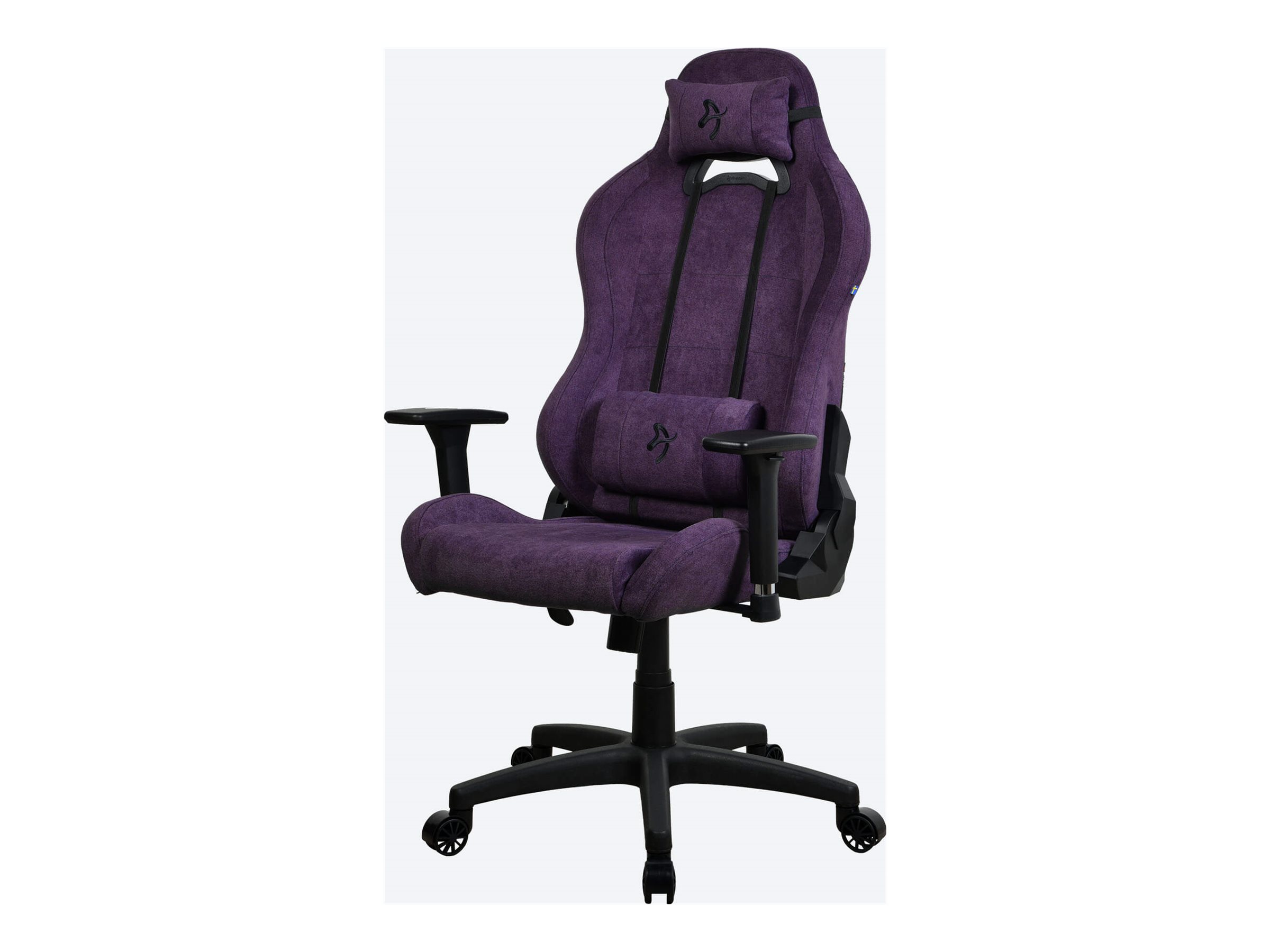 Arozzi Frame material: Metal; Wheel base: Aluminium; Upholstery: Soft fabric | Arozzi | Gaming Chair | Torretta | Purple