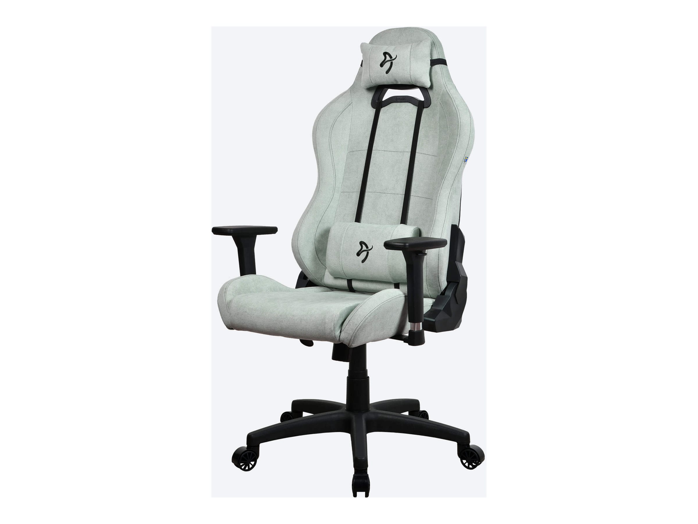 Arozzi Frame material: Metal; Wheel base: Nylon; Upholstery: Soft Fabric | Gaming Chair | Torretta SoftFabric | Pearl Green