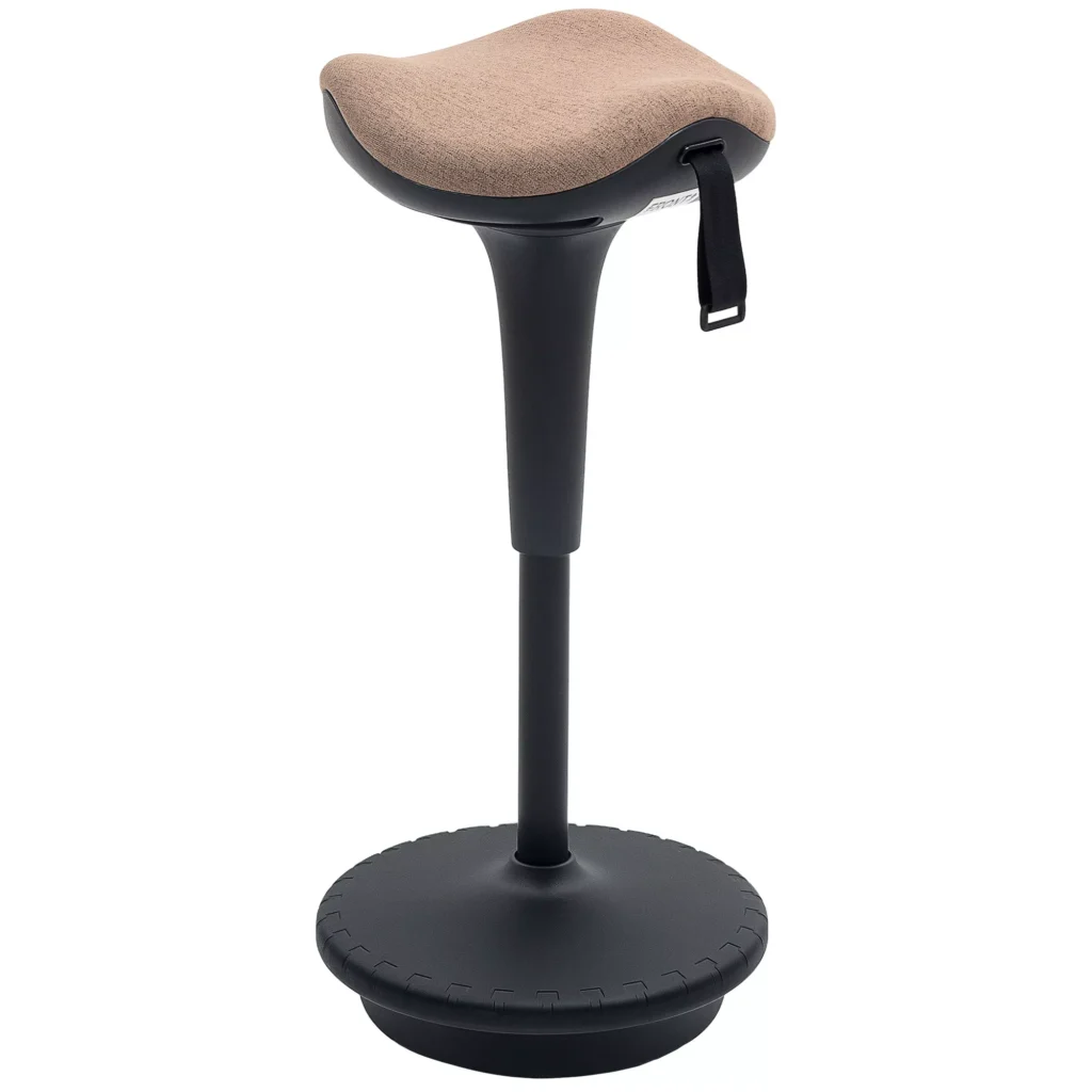 Biuro Taburetė su Pasukimo Funkcija | Ergonomiška, Reguliuojamo Aukščio 68,5–83,5 cm, 360° Pasukama, Skirta Biurui ir Studijoms, Ruda