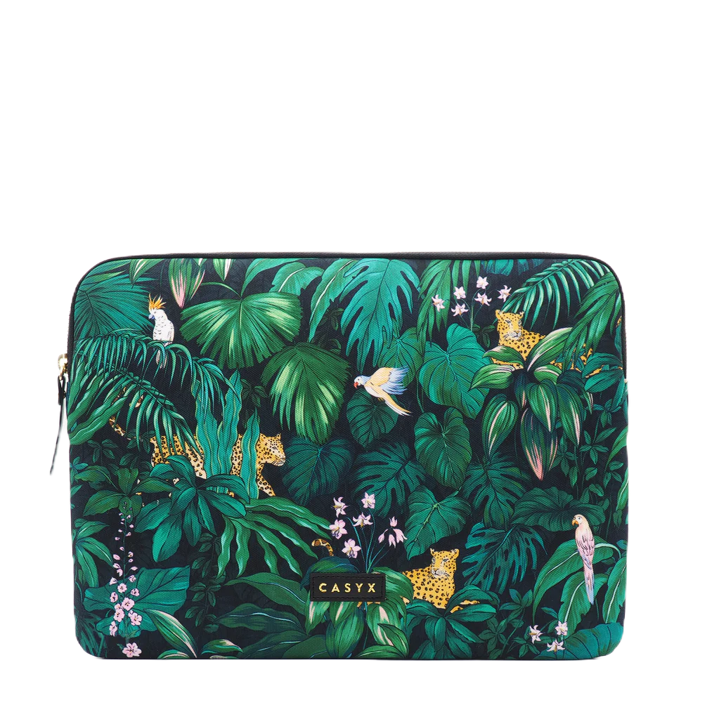 Casyx | SLVS-000020 | Casyx for MacBook | Fits up to size 13 ”/14 " | Sleeve | Deep Jungle | Waterproof