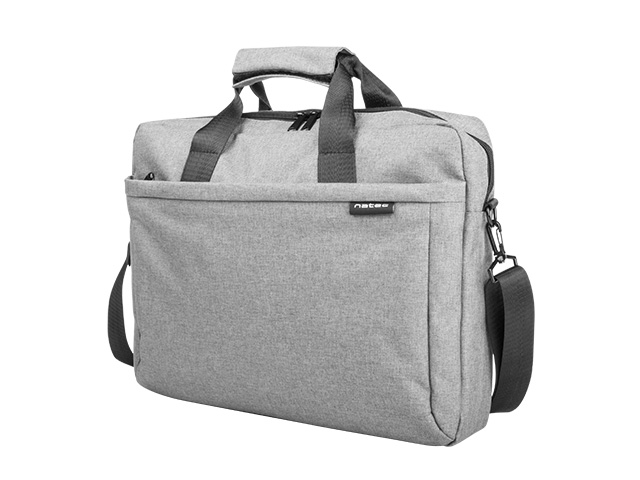 Natec Laptop Bag, Mustela, 15.6", Grey | Natec | Mustela | Fits up to size 15.6 " | Toploading laptop case | Grey | Shoulder strap