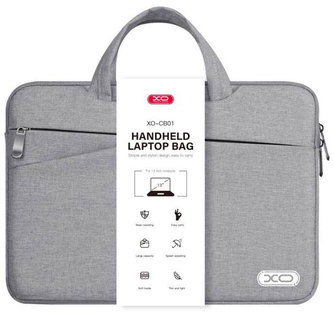 XO laptop bag CB01 13", gray