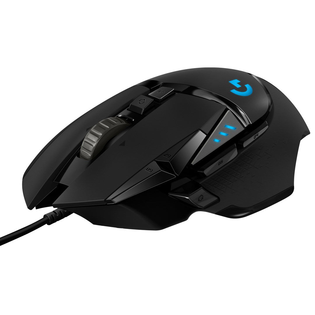 Žaidimų pelė Logitech G502 Hero, juoda