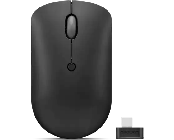 Lenovo | Wireless Compact Mouse | 400 | Red optical sensor | Wireless | 2.4G Wireless via USB-C receiver | Black | 1 year(s)