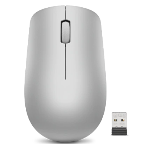 Lenovo | Wireless Mouse | 530 | Optical Mouse | 2.4 GHz Wireless via Nano USB | Platinum Grey | 1 year(s)