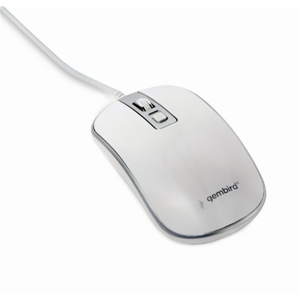 Pelė Gembird  Optical USB mouse  MUS-4B-06-WS  Optical mouse  White/Silver