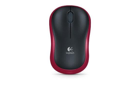 Pelė LOGITECH LGT-M185R juoda/raudona