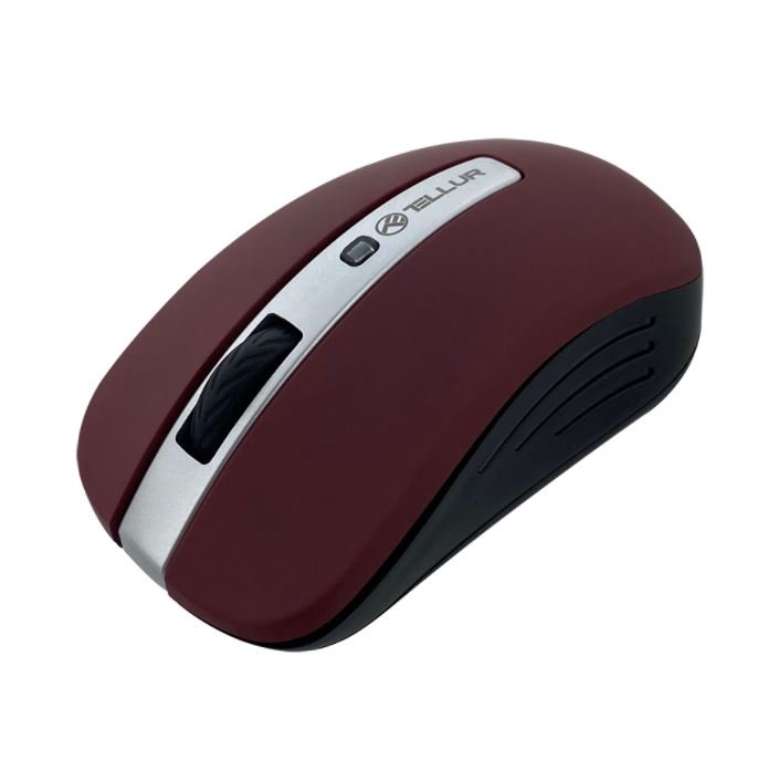 Tellur Basic Wireless Mouse, LED dark red