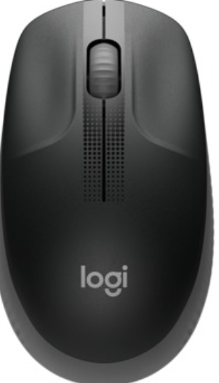 Pelė LOGITECH M190 Full-size, belaidė, juoda