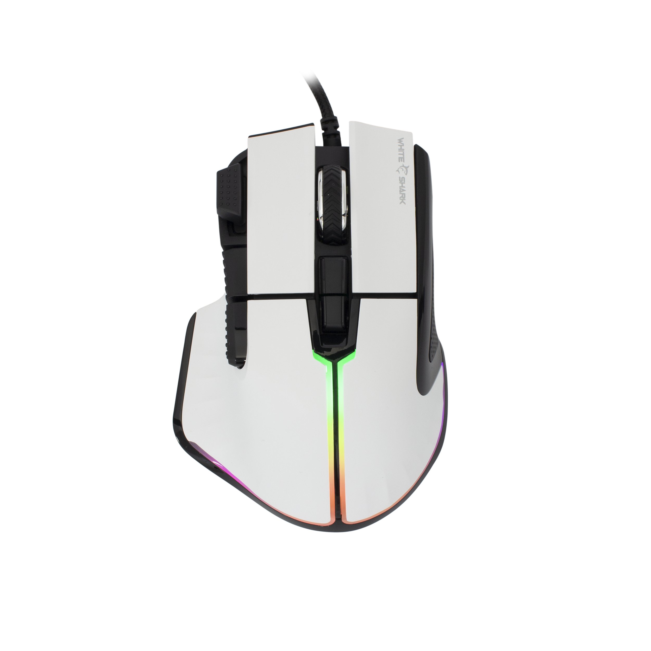 Pelė White Shark GM-9006 MARROK white RGB