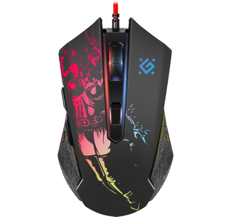 Gaming, optic, wired mouse DEFENDER GM-880L WARFAME 12800dpi 8P RGB