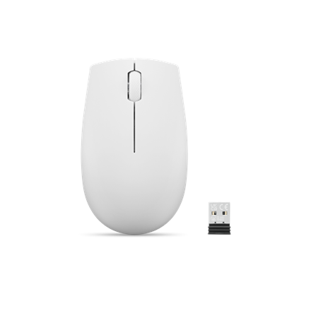 Pelė Lenovo  Compact Mouse with battery  300  Wireless  Cloud Grey