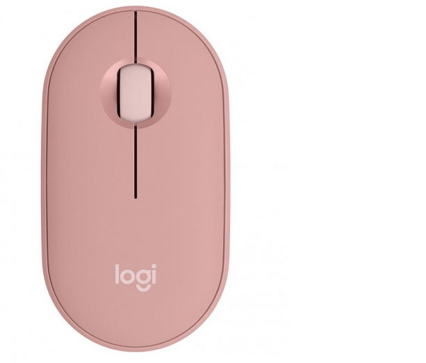 Pelė LOGITECH Pebble 2 M350s, belaidė, Bluetooth, tonal rose